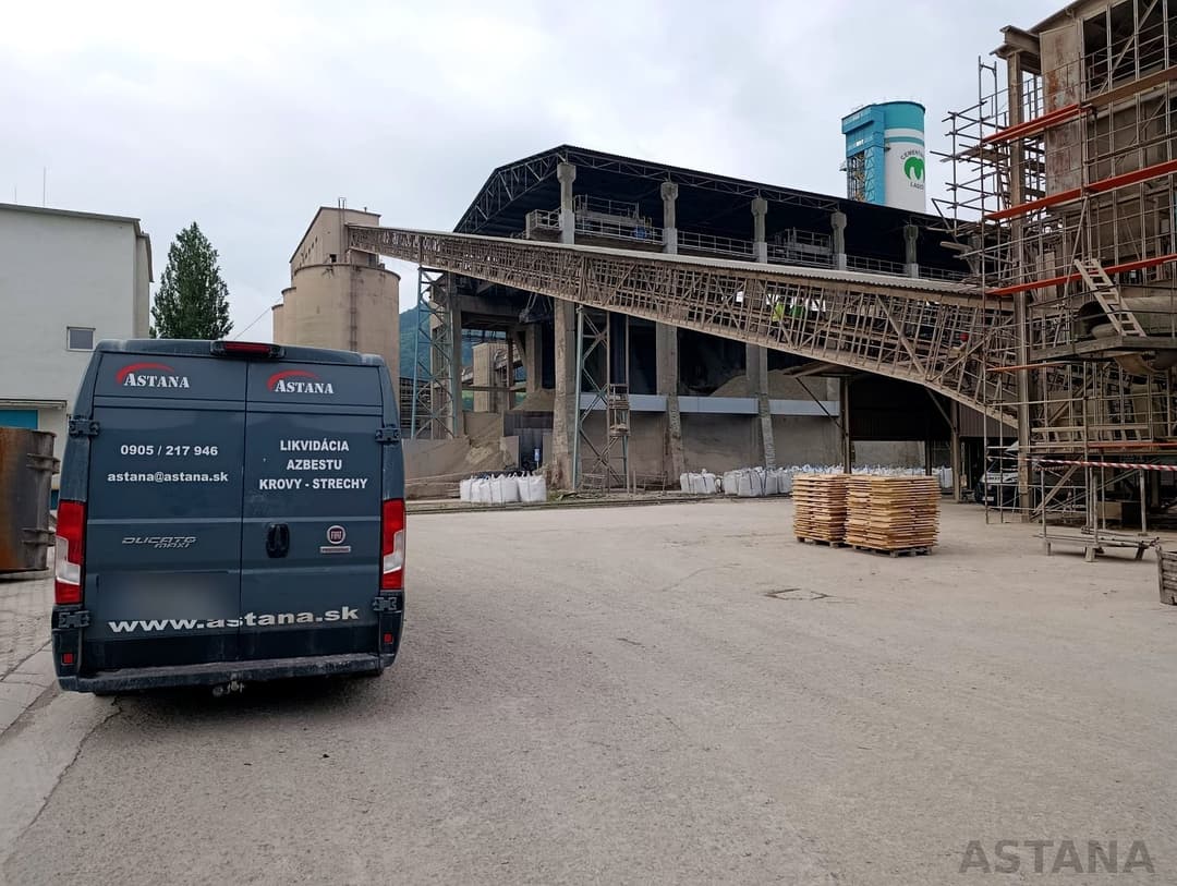 Reálna realizácia ASTANA – príprava azbestového odpadu na odvoz